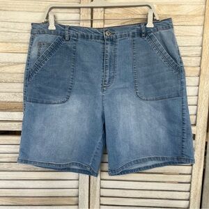 Casual Blue Jean Shorts with Relaxed Fit